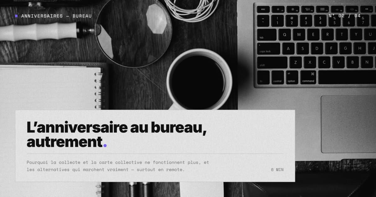 Cadeau anniversaire collègue — les meilleures idées pour tout un groupe